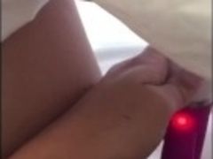 Wife?€™s onanism with her big black cock plaything