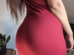 hot girl with big ass and big boobs trying diffeent swimclothes