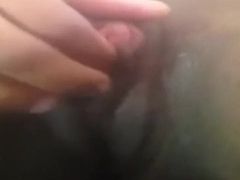 Cougar Marina gropes her ginormous clitoris