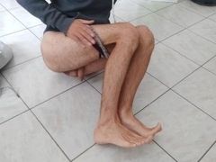 smell my feet, and look at my hairy ass,