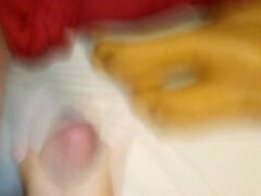 cum shot on sex toy silicone feet soles