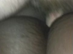 Yam-sized milky schlong dick down cock-squeezing ebony snatch