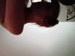 Cheating wife spreads ass cheeks takes hard pierced cock from behind