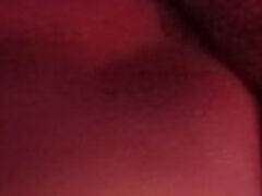 Wife bent over and videos herself getting fucked floor up view