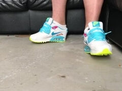 Wearing NIke Air Max Trainers Uk5.5