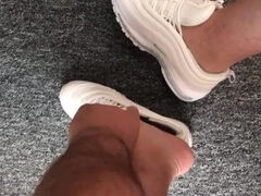 Putting on my air max 97 uk9
