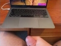 Teen Jerks off To Hot Step Sis Porn