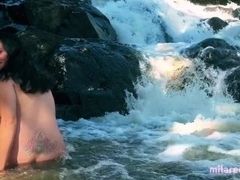 I got naked in the waterfall and sucked for real