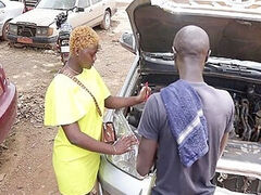 The Mechanic Makes Me splatter His sausage Deep In My backside While Troubleshooting My Vehicle At The Garage With His lengthy sausage 14 minute