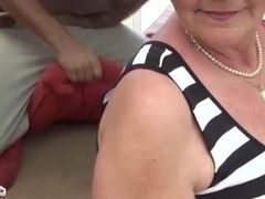 chubby grandma loves rough sex