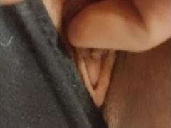 My Dad is not at home and my BBW stepmom wants me to touch her wet pussy