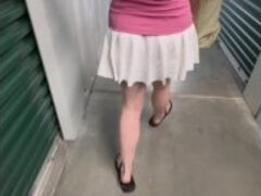 Sneaky Sex at public storage unit auction