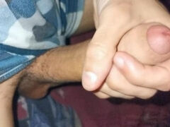 Big dick masturbation and close-up orgasm from a beautiful head!