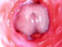 Extreme close up of a big cock in a sloppy wet sweet hole!