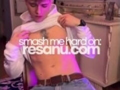 Daddy Fucks Twink Resanu in Front of a Mirror