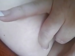 Wife fingering ass and pussy.