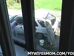 Wife catches his cheating outdoor