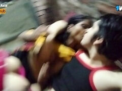 Bhabhi Ji and Devrani Ji Fucked Together - Desi Villagers Sex