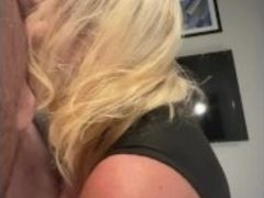 Wife playing with husband and strangers cock in hotel