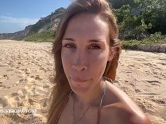 Me descubren filmando una escena en la playa (escena real)