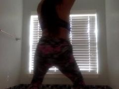 Amateur Ebony Milf with big tits dances for you